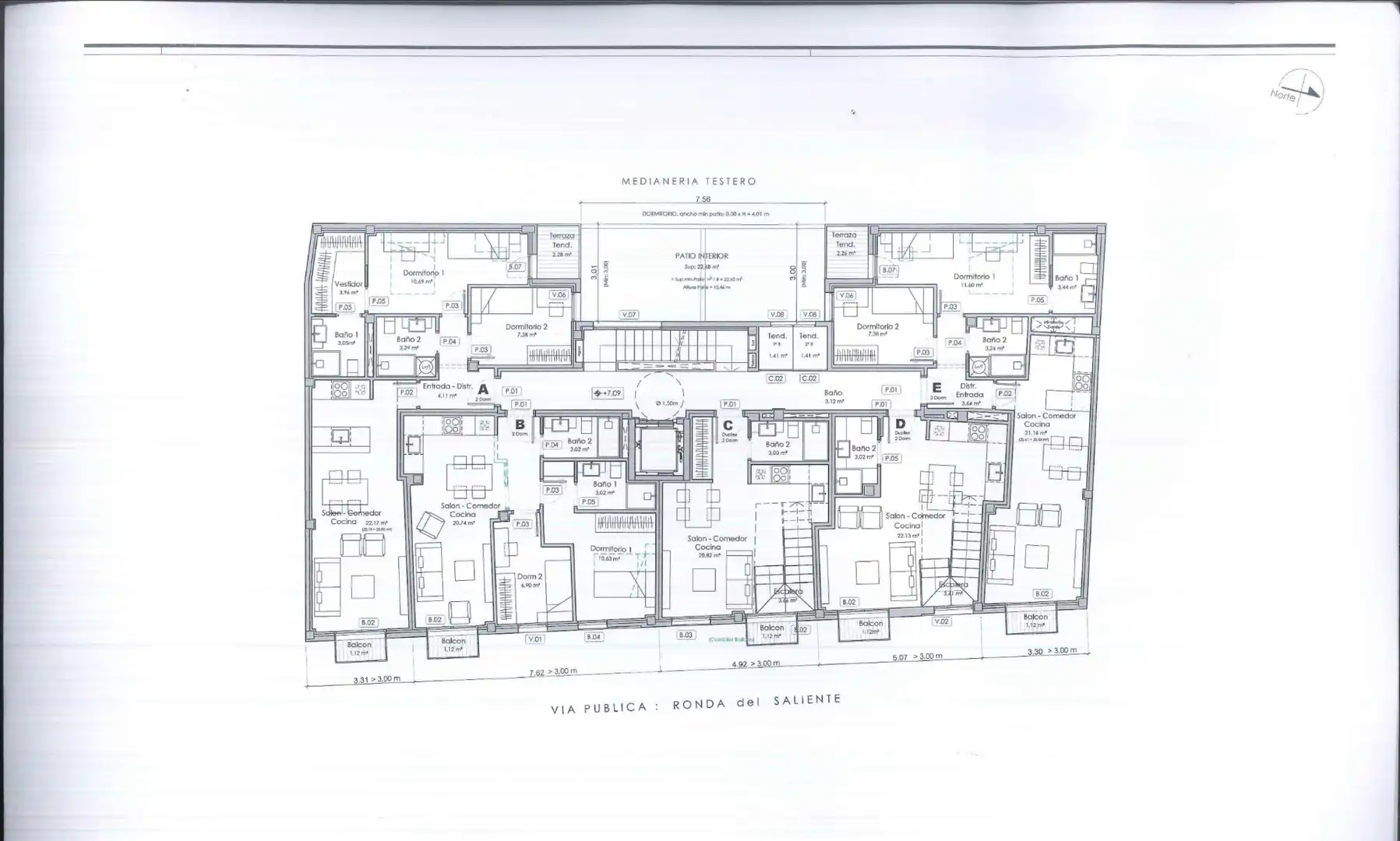 Piso en venta en Ronda de Saliente, 36, Centro