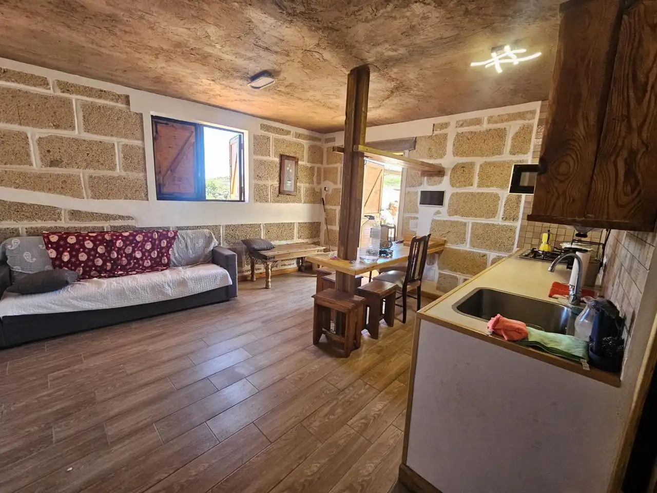 Sala de estar de Finca rústica de alquiler en Granadilla de Abona con Terraza