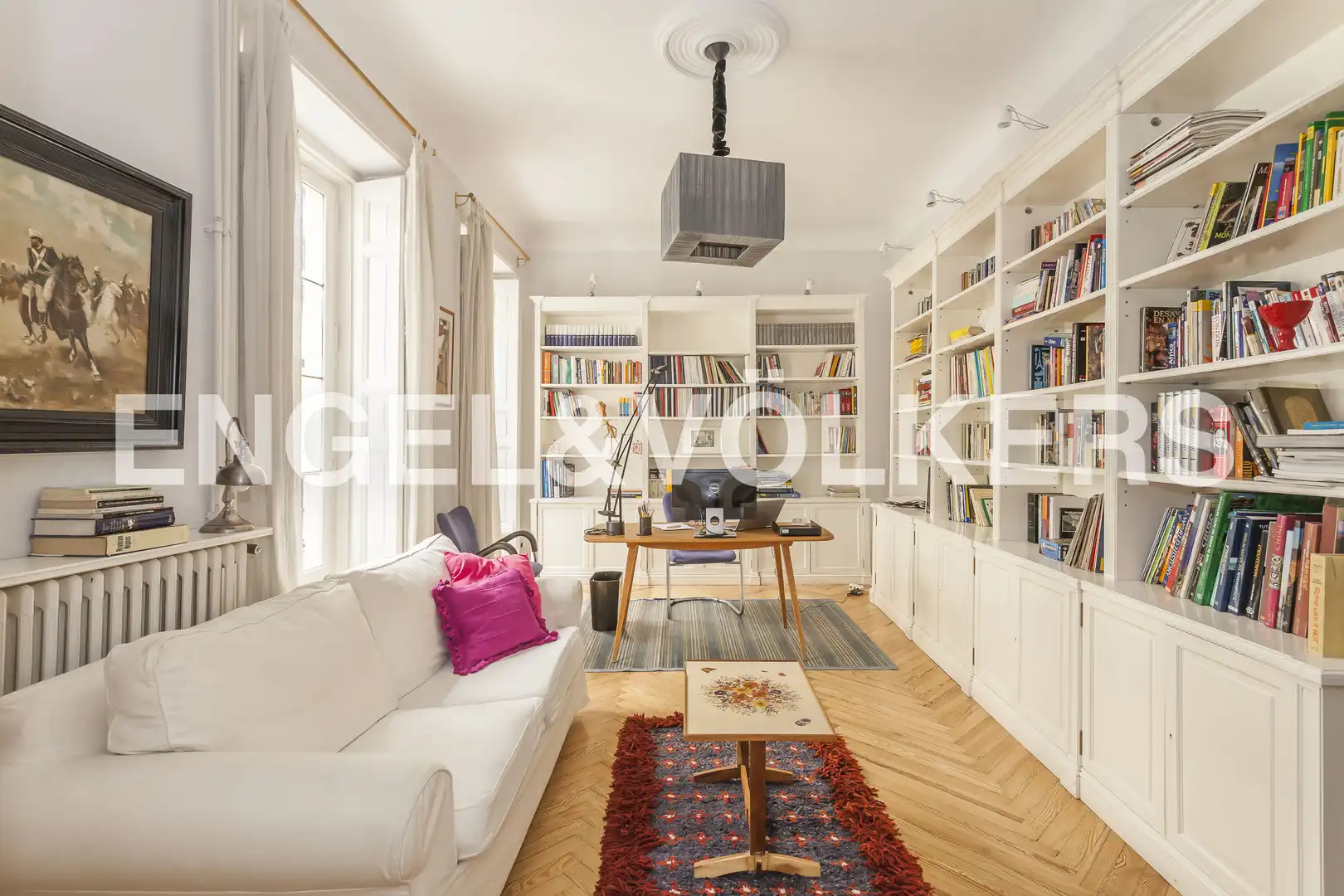 Sala de estar de Piso de alquiler en Madrid con Aire acondicionado, Calefacción y Parquet