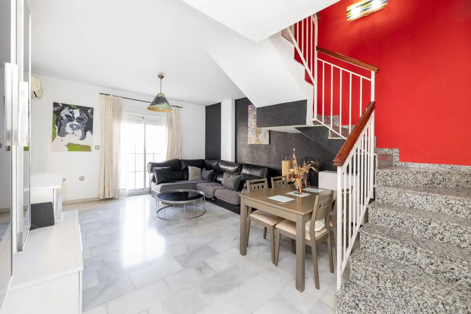 Living room of Duplexes for sale in Gójar  with Air Conditioner, Terrace and Furnished