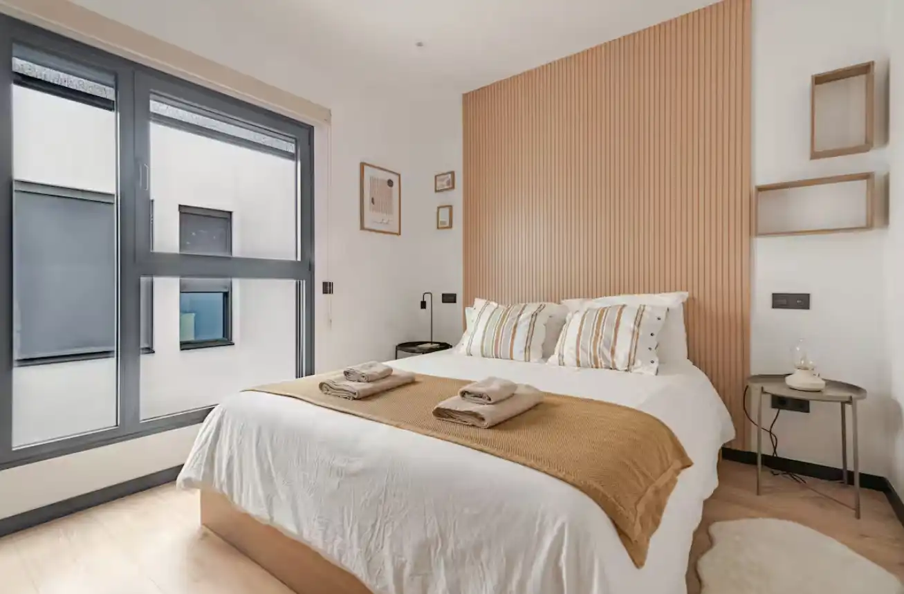 Habitación de Apartamento de alquiler en Las Palmas de Gran Canaria con Aire acondicionado, Calefacción y Parquet