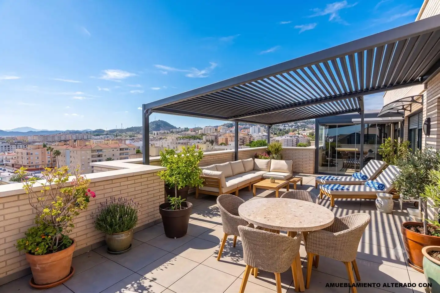 Terrasse von Dachboden zum Verkauf in Málaga mit Klimaanlage, Terrasse und Abstellraum