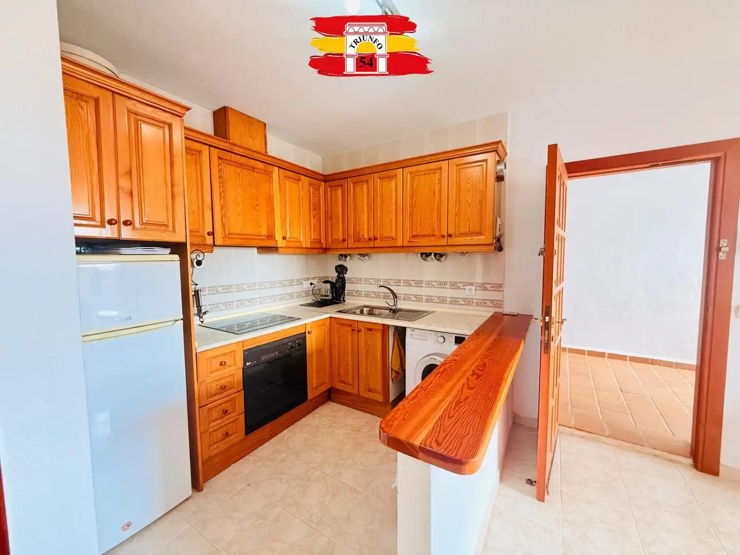 Kitchen of Flat for sale in Pilar de la Horadada  with Air Conditioner, Furnished and Balcony