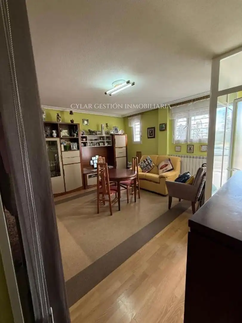Living room of Flat for sale in Salamanca  with Heating, Terrace and Furnished