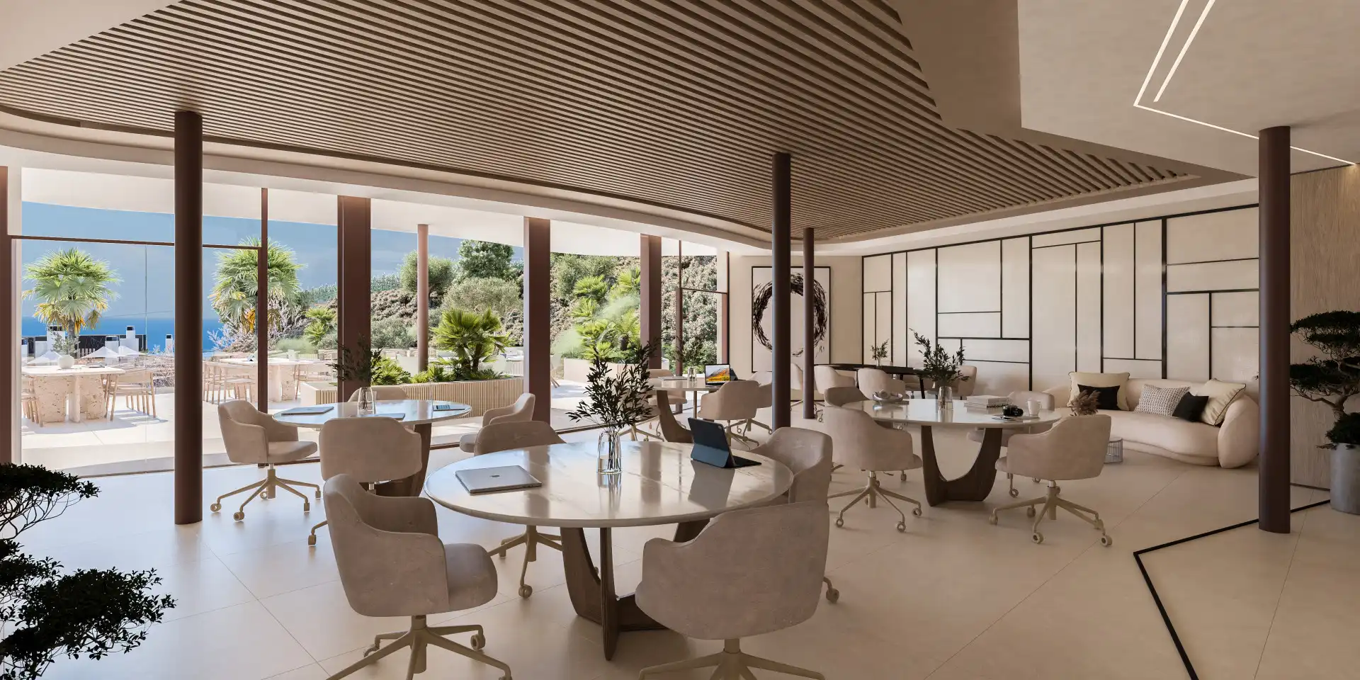 Dining room of Ground floor for sale in Marbella  with Air Conditioner, Private garden and Terrace