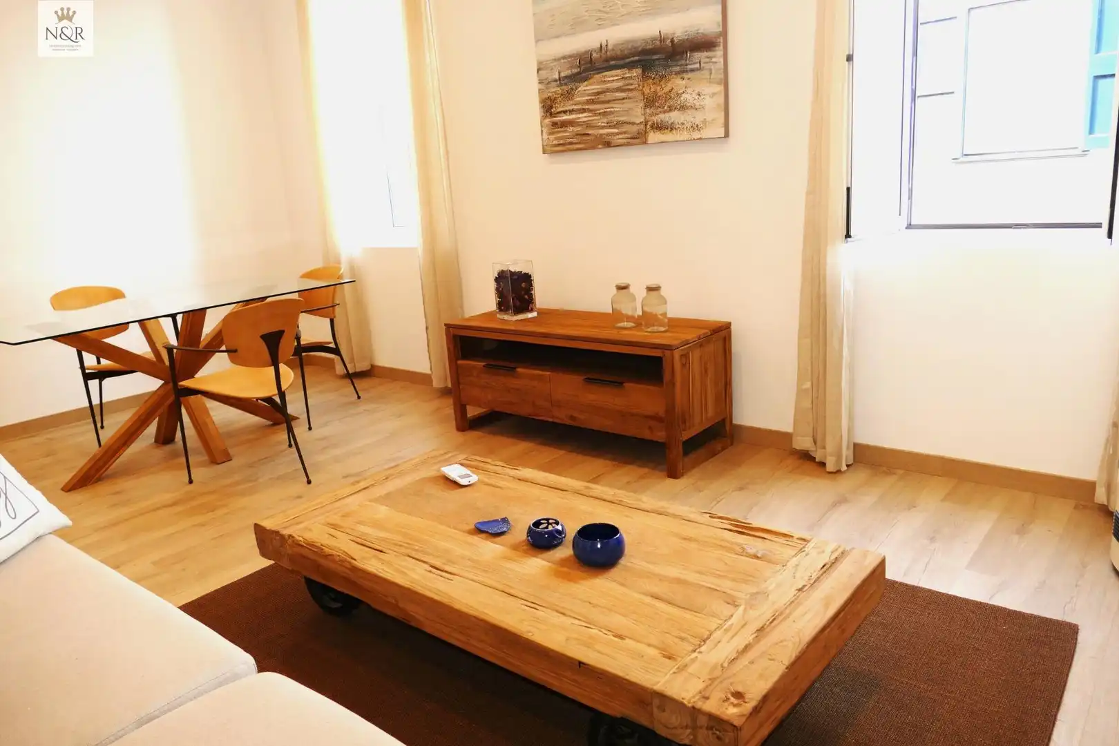 Sala d'estar de Casa o xalet en venda en Maó - Mahón amb Jardí privat, Parquet i Terrassa