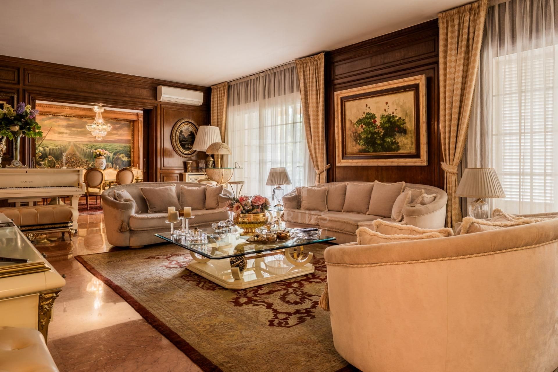 Sala de estar de Apartamento en venta en  Barcelona Capital con Aire acondicionado, Parquet y Terraza