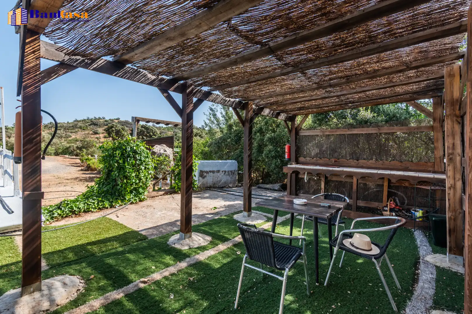 Terraza de Finca rústica en venta en Antequera con Jardín privado, Piscina y Amueblado