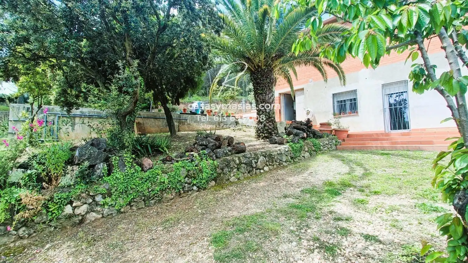 Jardín de Finca rústica en venta en Mediona con Calefacción, Jardín privado y Piscina