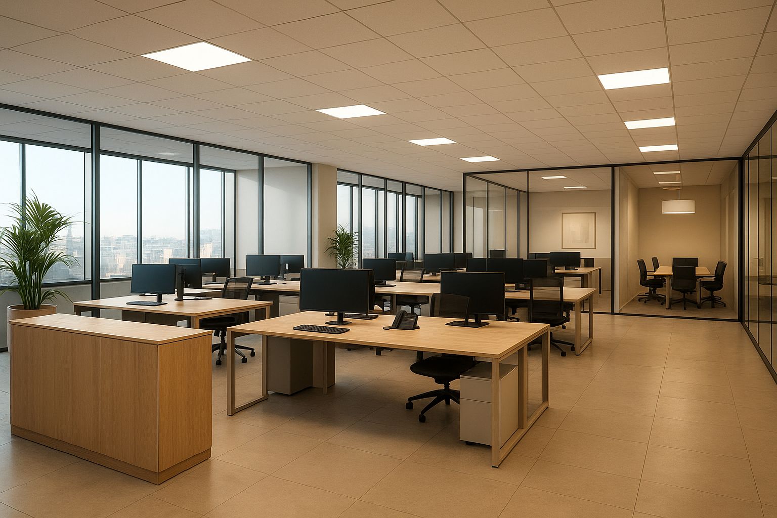 Office for rent in Málaga Capital  with Air Conditioner, Heating and Terrace