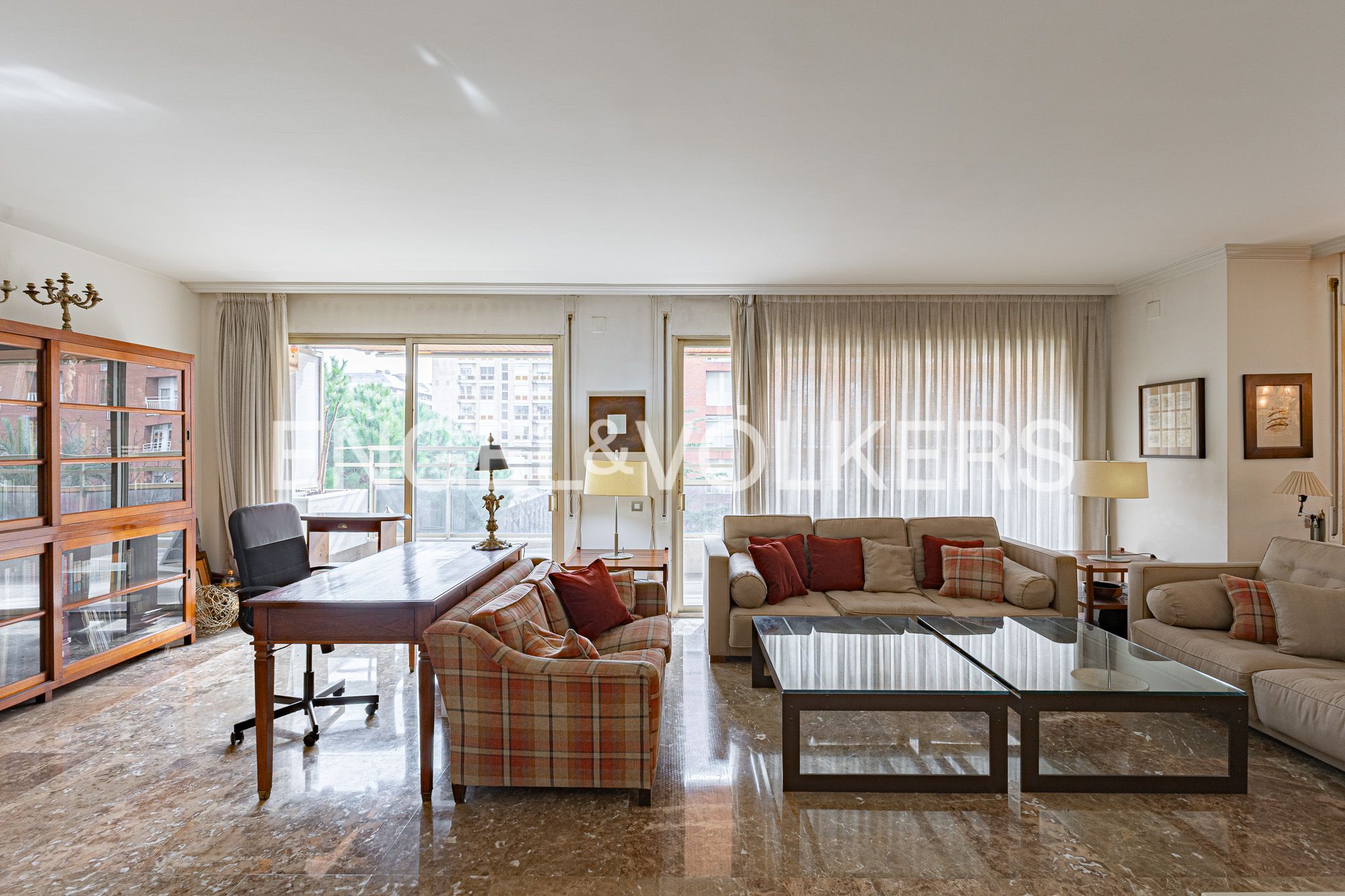 Living room of Flat for sale in  Barcelona Capital  with Air Conditioner, Heating and Private garden