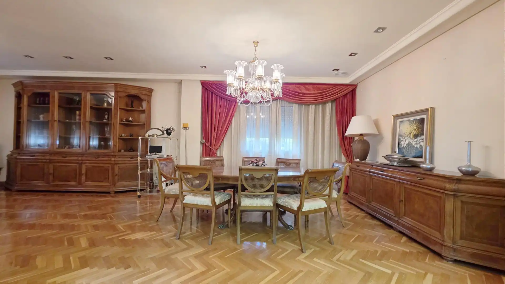 Dining room of Houses for sale in Elche / Elx  with Air Conditioner, Private garden and Parquet flooring