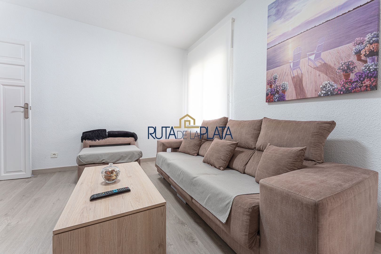 Living room of Flat to rent in Zamora Capital   with Heating, Parquet flooring and Terrace