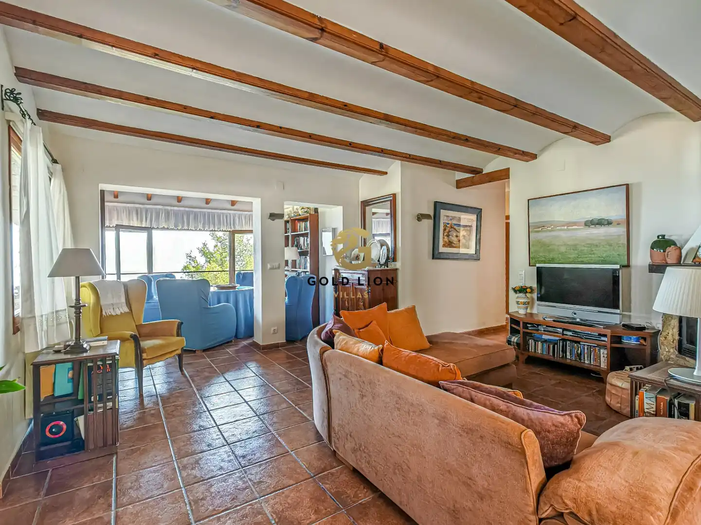 Living room of Houses for sale in Dénia  with Air Conditioner, Heating and Private garden