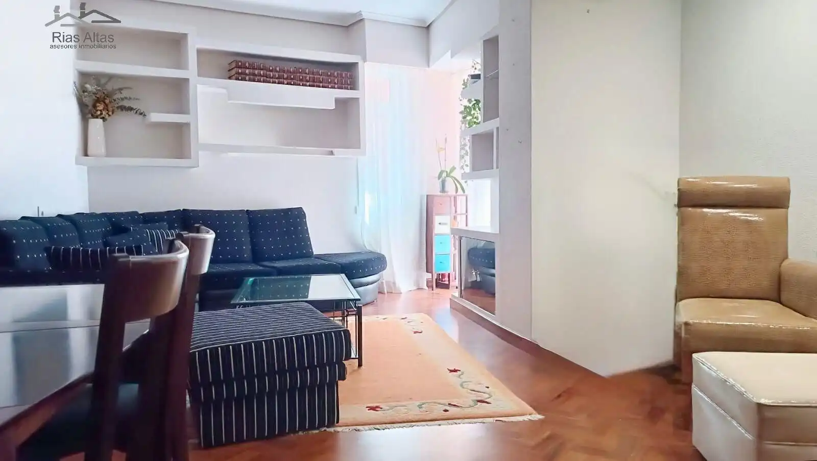 Living room of Flat for sale in A Coruña Capital   with Heating and Furnished