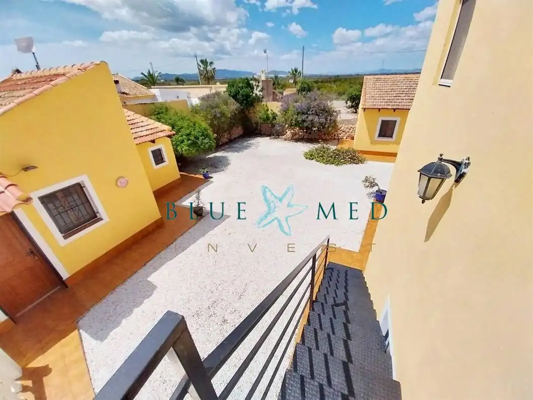 Vista exterior de Casa o chalet en venta en Alhama de Murcia con Aire acondicionado, Calefacción y Jardín privado