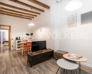 Living room of Apartment to rent in  Barcelona Capital  with Air Conditioner and Balcony