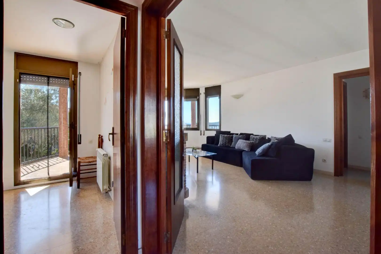 Sala d'estar de Casa o xalet en venda en Tordera amb Calefacció, Jardí privat i Terrassa