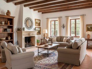 Living room of Single-family semi-detached for sale in Pozuelo de Alarcón  with Air Conditioner, Heating and Private garden