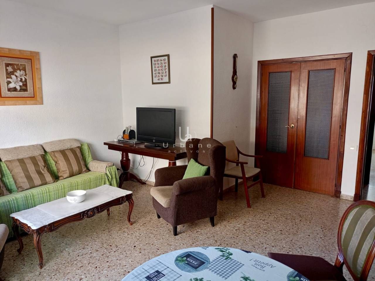 Wohnzimmer von Wohnung miete in  Murcia Capital mit Klimaanlage, Möbliert und Balkon