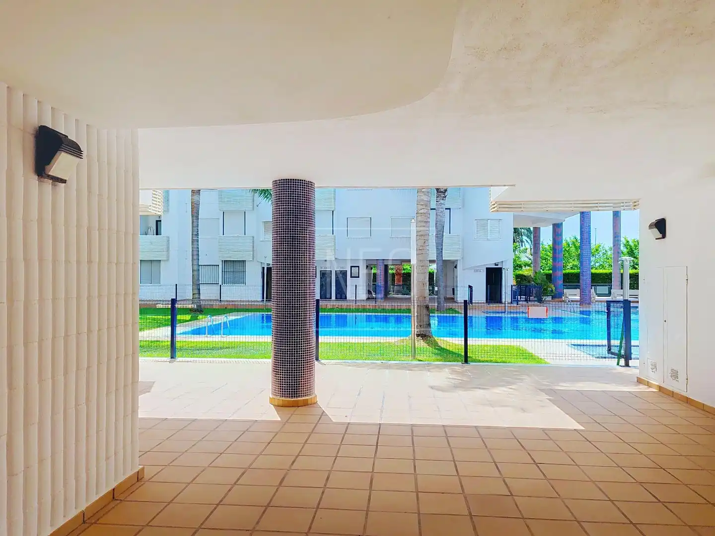 Swimming pool of Flat for sale in Daimús  with Air Conditioner, Heating and Private garden