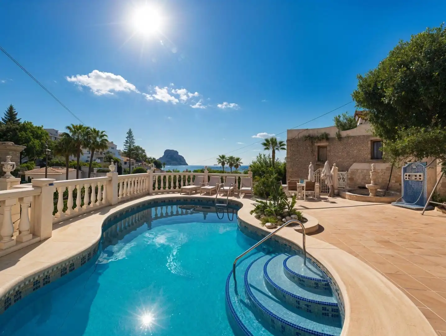 Piscina de Casa o chalet en venta en Calpe / Calp con Aire acondicionado, Calefacción y Jardín privado