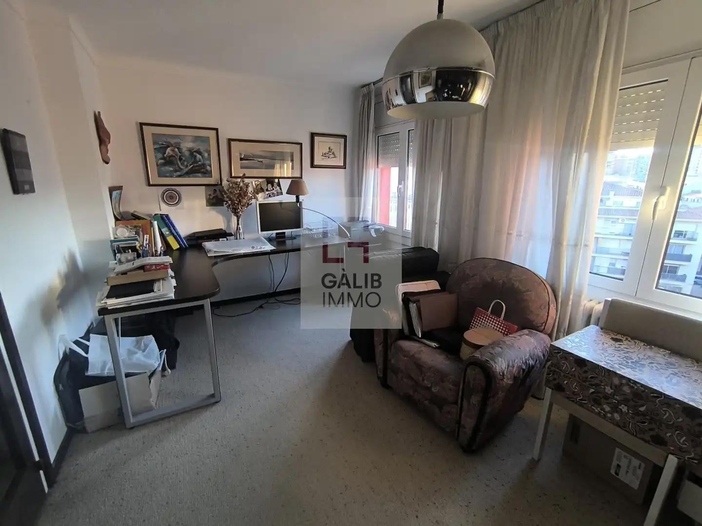 Sala d'estar de Àtic en venda en Figueres amb Aire condicionat, Calefacció i Terrassa