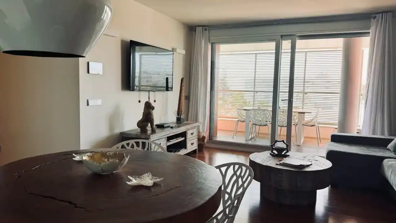 Wohnzimmer von Wohnung zum Verkauf in Eivissa mit Klimaanlage, Parkett und Terrasse
