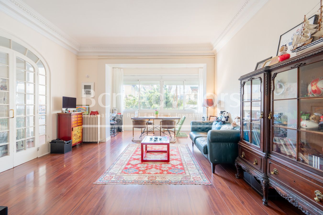 Sala d'estar de Pis en venda en  Barcelona Capital amb Aire condicionat, Calefacció i Parquet