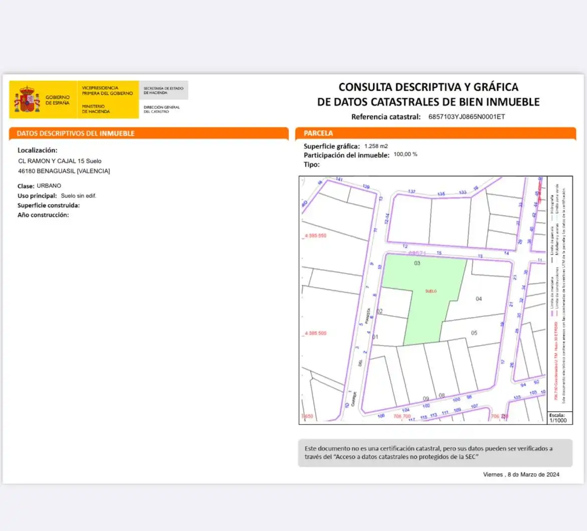Terreny residencial en venda a Benaguasil, imagen 11