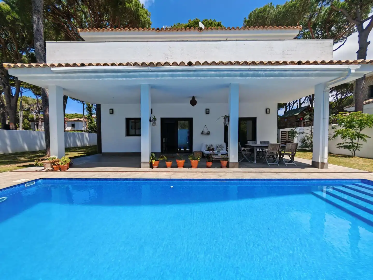 Piscina de Casa o chalet en venta en Chiclana de la Frontera con Aire acondicionado, Jardín privado y Terraza