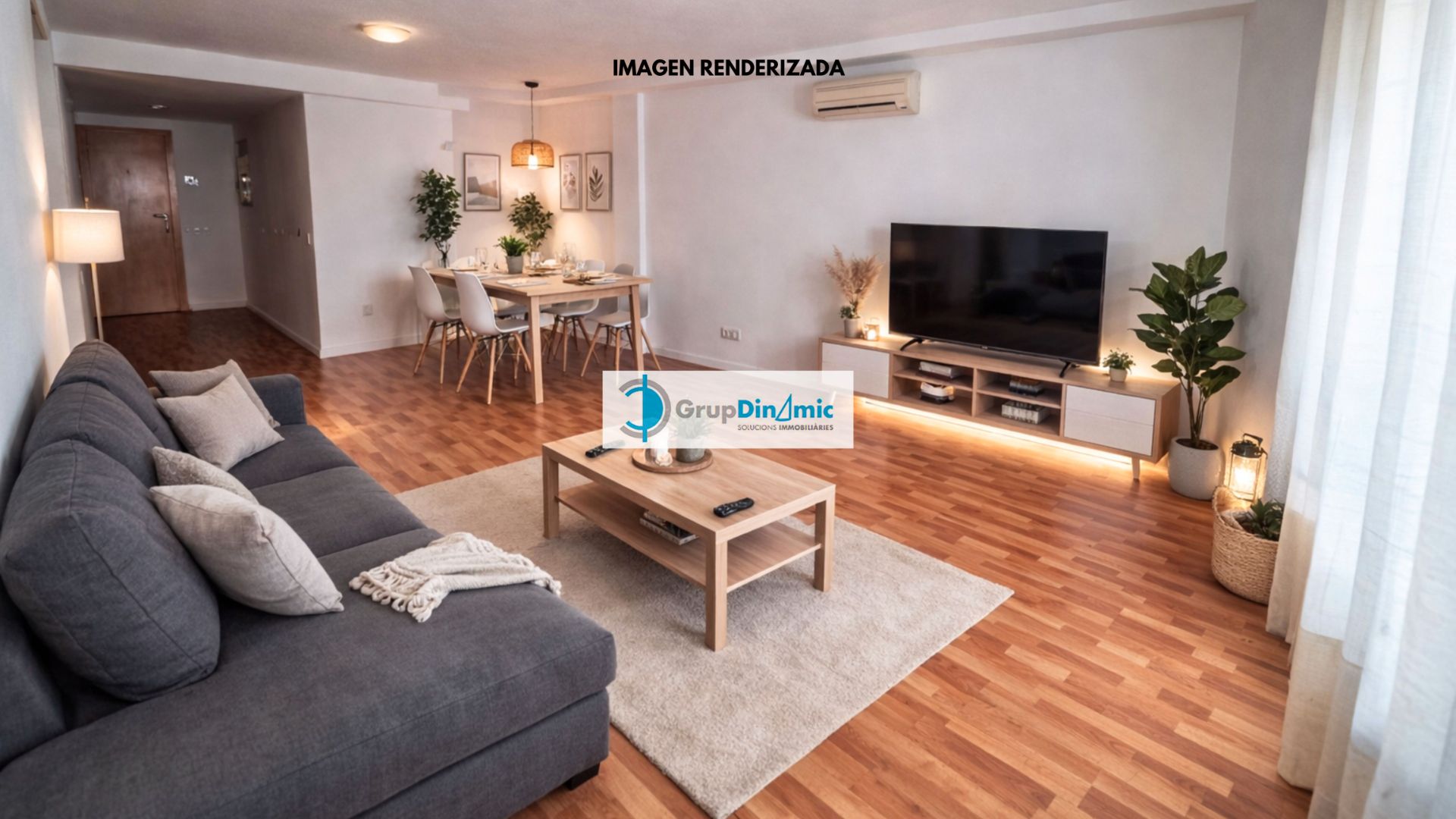 Sala de estar de Piso en venta en Palamós con Aire acondicionado y Parquet