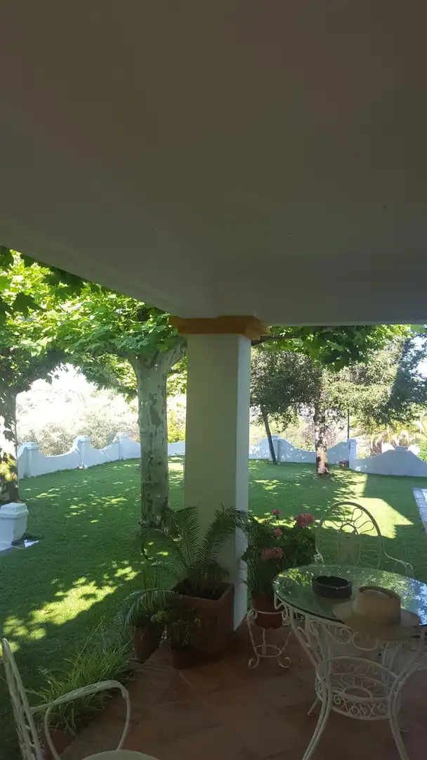 Terrassa de Finca rústica en venda en Plasencia amb Aire condicionat, Calefacció i Jardí privat