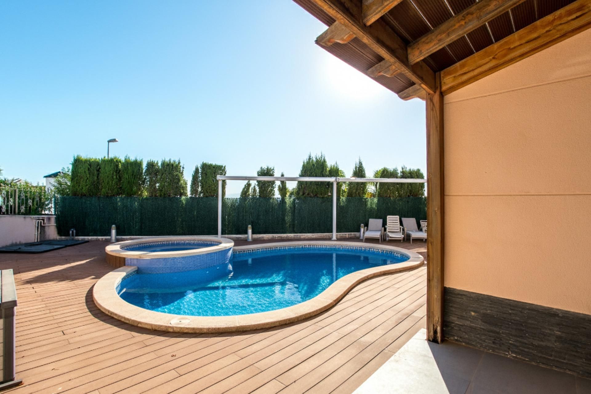 Swimming pool of House or chalet for sale in Molina de Segura  with Private garden, Parquet flooring and Terrace