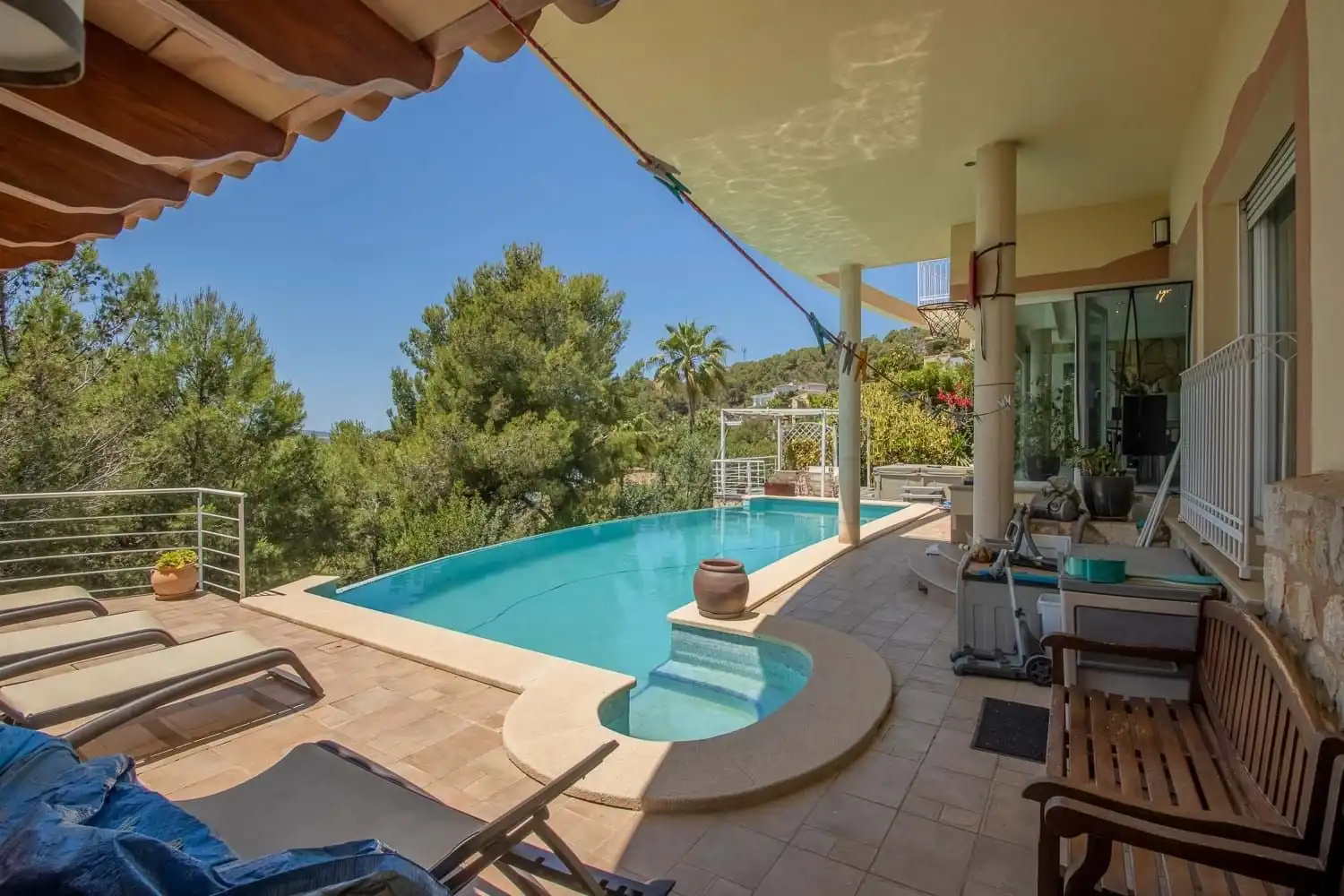 Swimming pool of Houses for sale in Calvià  with Air Conditioner, Terrace and Balcony
