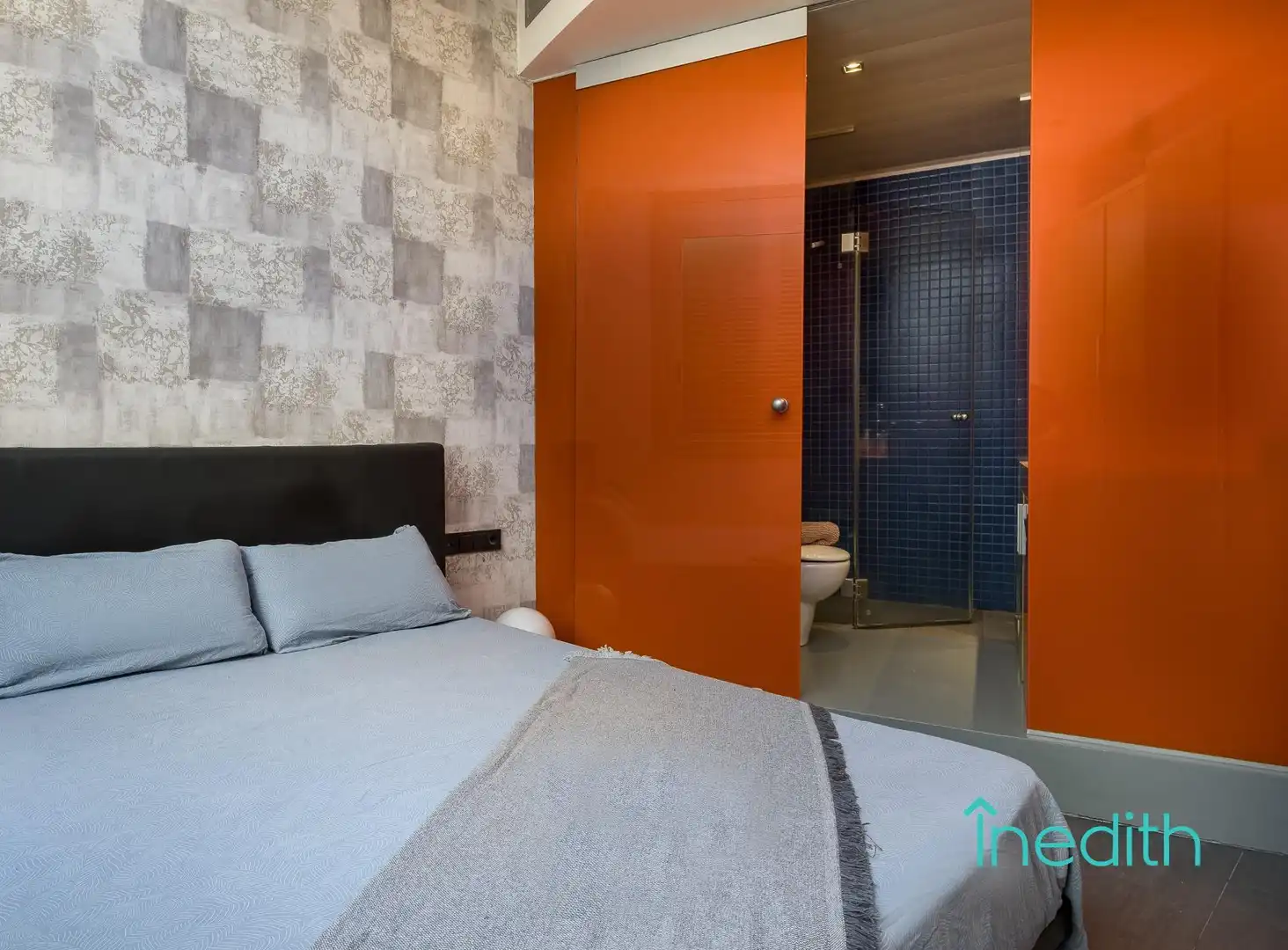 Bedroom of Flat for sale in Barcelona  with Air Conditioner, Terrace and Furnished