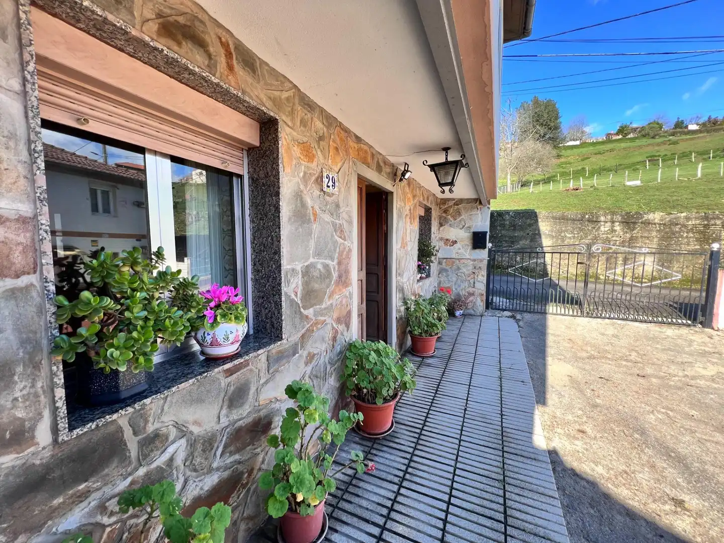 Exterior view of Houses for sale in Langreo  with Heating, Private garden and Furnished