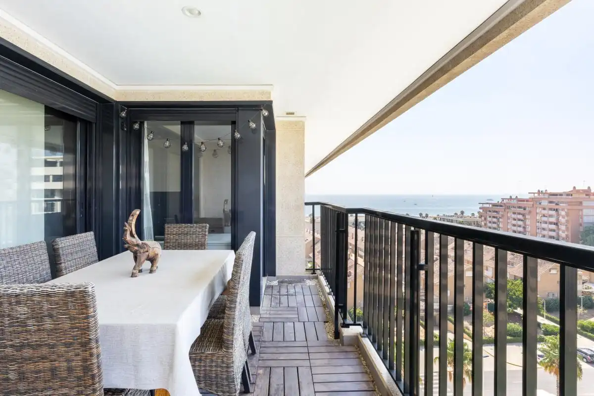 Terrace of Flat for rent in Alboraya  with Air Conditioner, Heating and Private garden