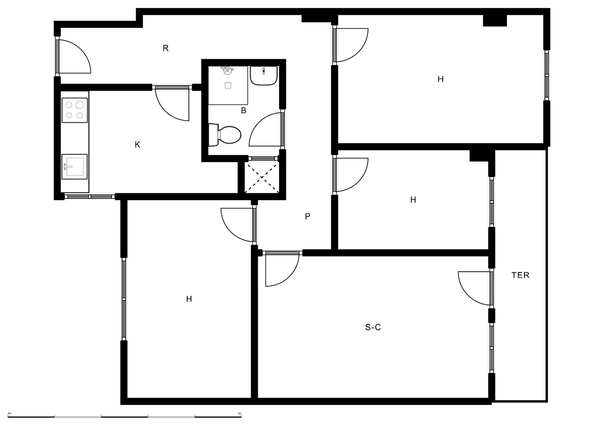 Piso en venta en  Zaragoza Capital con Terraza y Horno