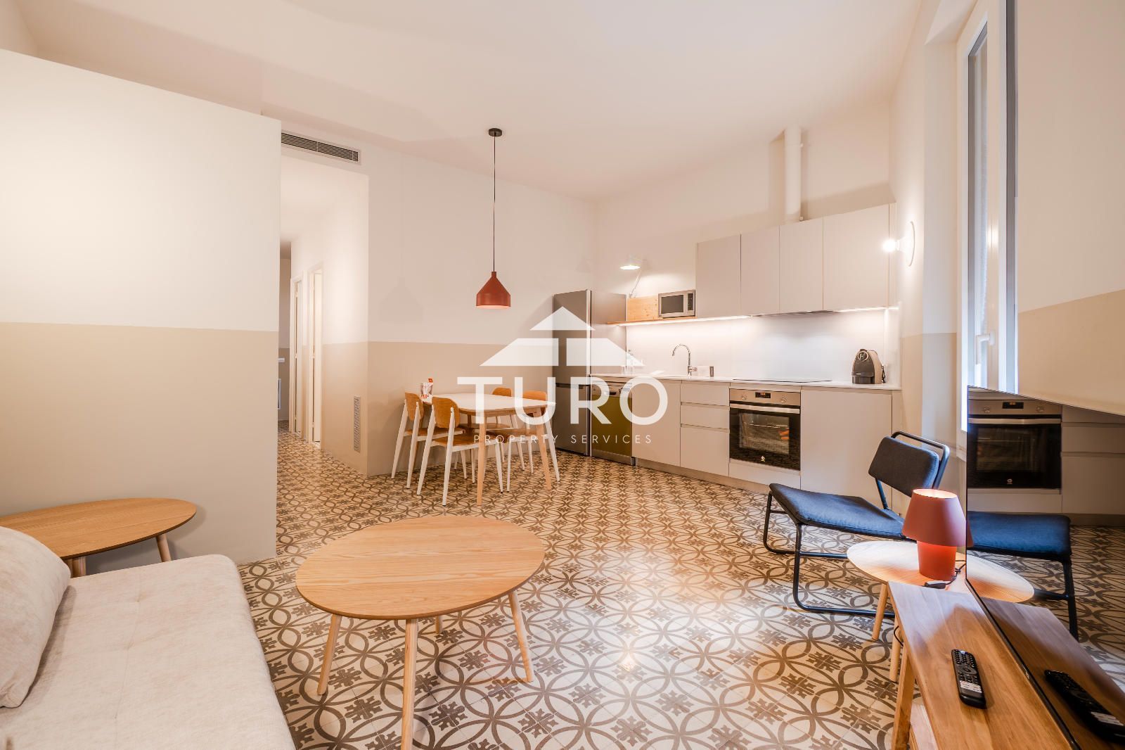 Living room of Flat to rent in Girona Capital  with Air Conditioner, Heating and Terrace