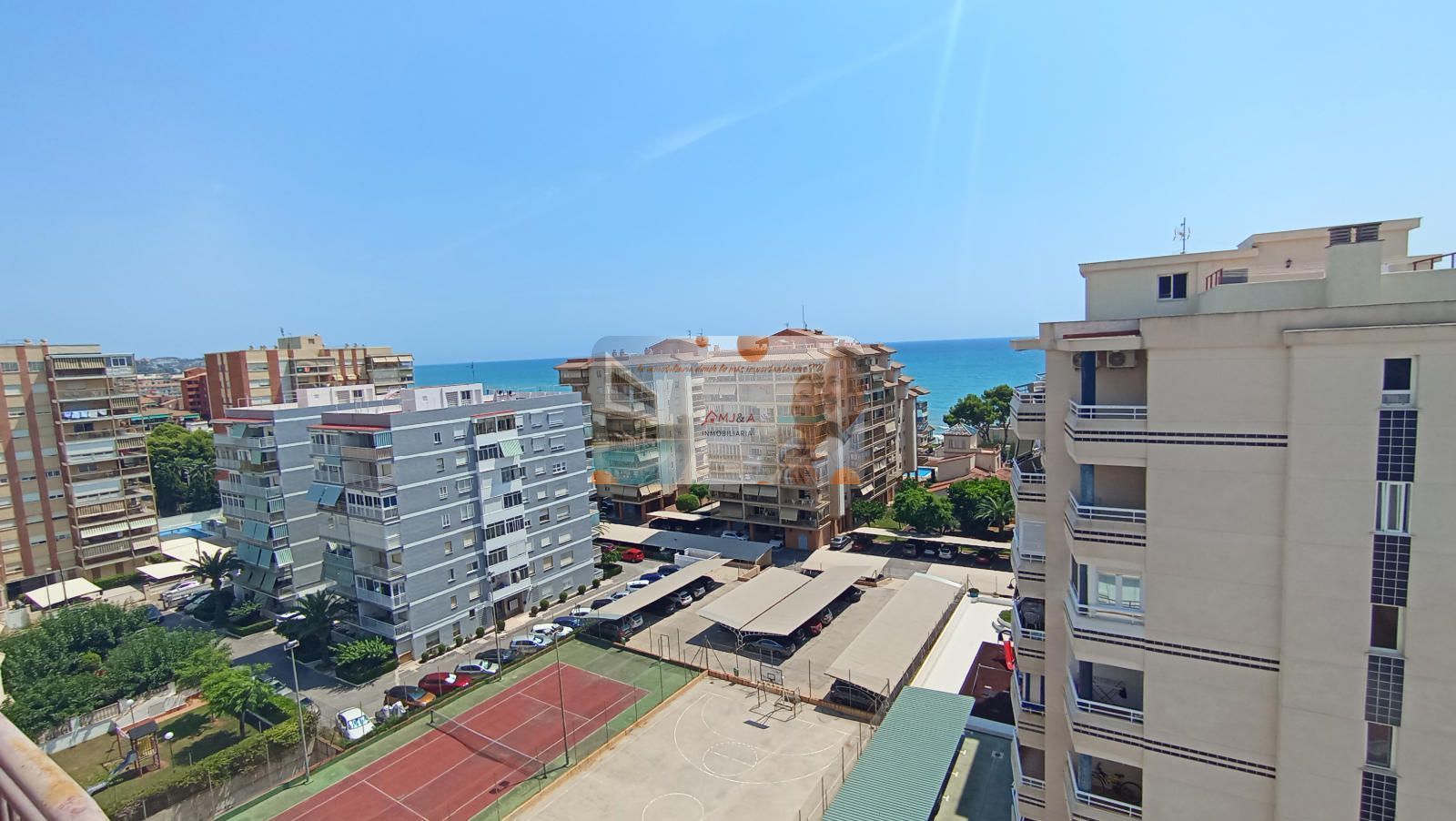 Exterior view of Flat for sale in Benicasim / Benicàssim  with Air Conditioner, Heating and Parquet flooring