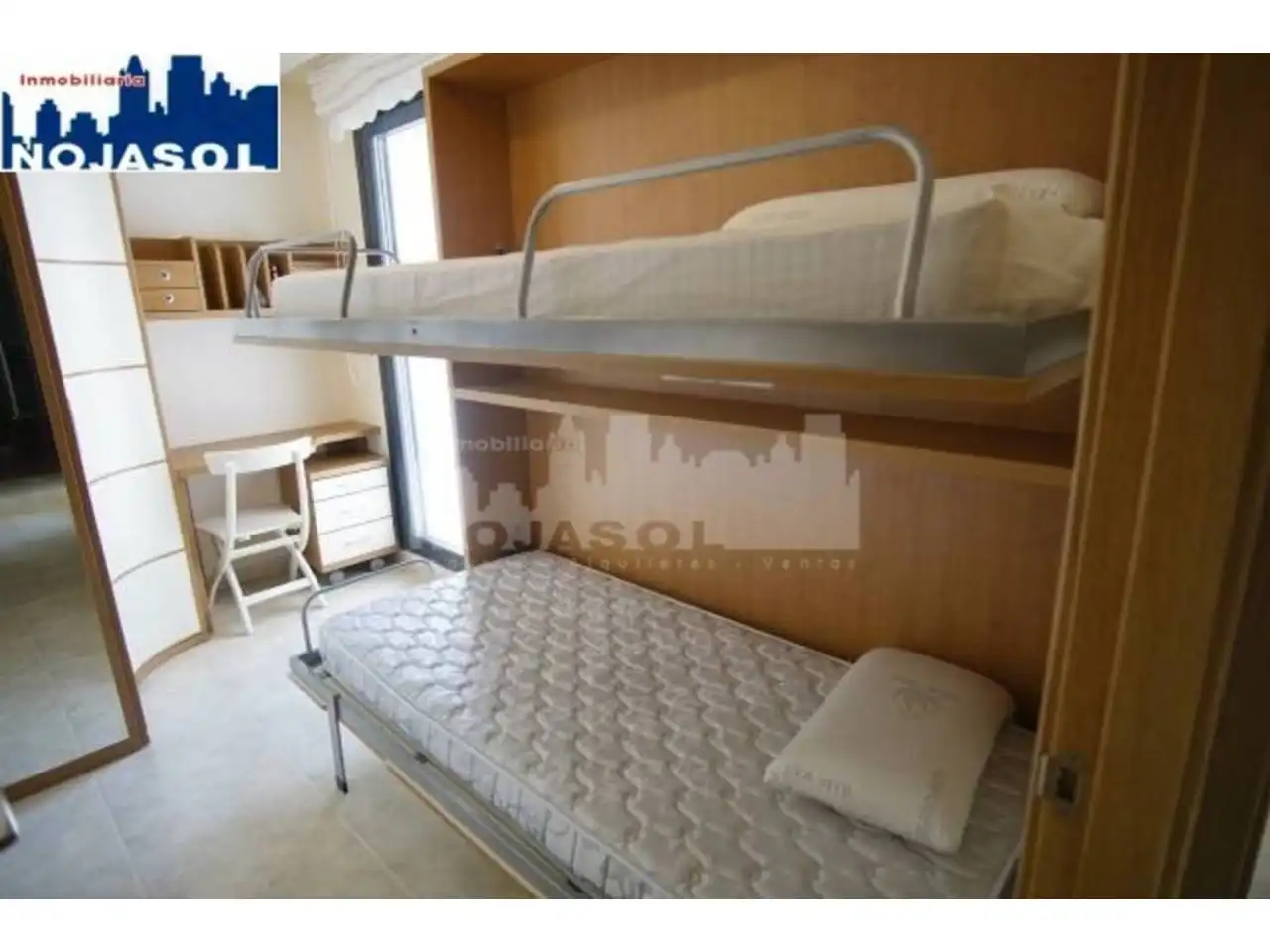 Schlafzimmer von Wohnung zur Miete in Noja mit Heizung, Privatgarten und Terrasse