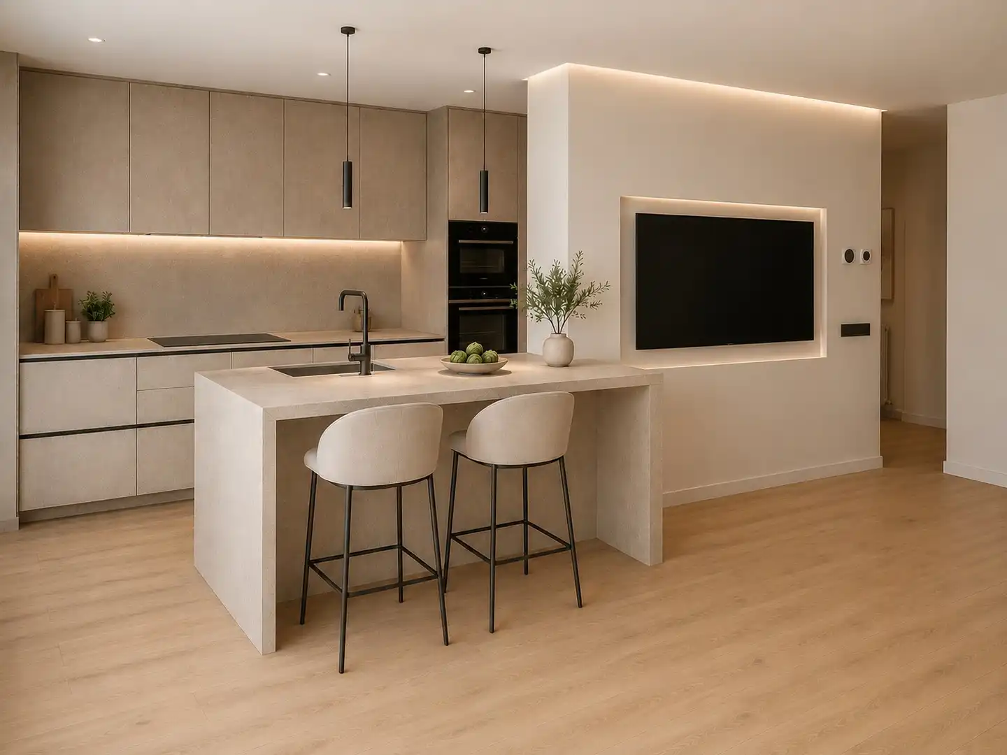 Kitchen of Flat for sale in Sant Cugat del Vallès  with Air Conditioner, Heating and Parquet flooring