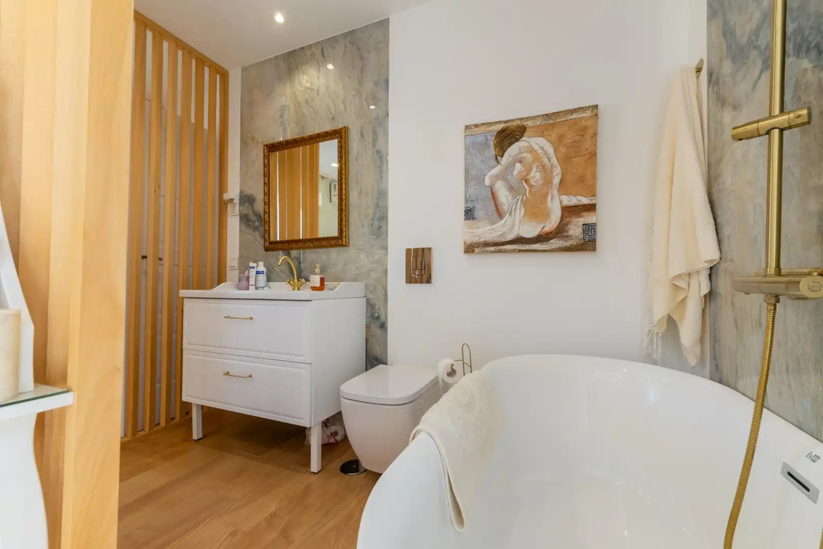 Baño de Casa o chalet en venta en Málaga con Aire acondicionado, Jardín privado y Terraza