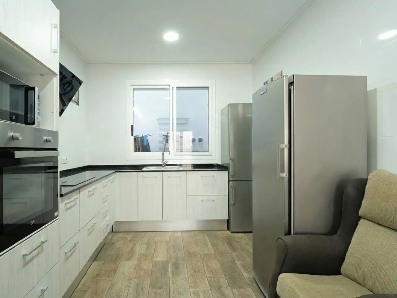 Cocina de Piso en venta en Carlet con Jardín privado, Terraza y Amueblado