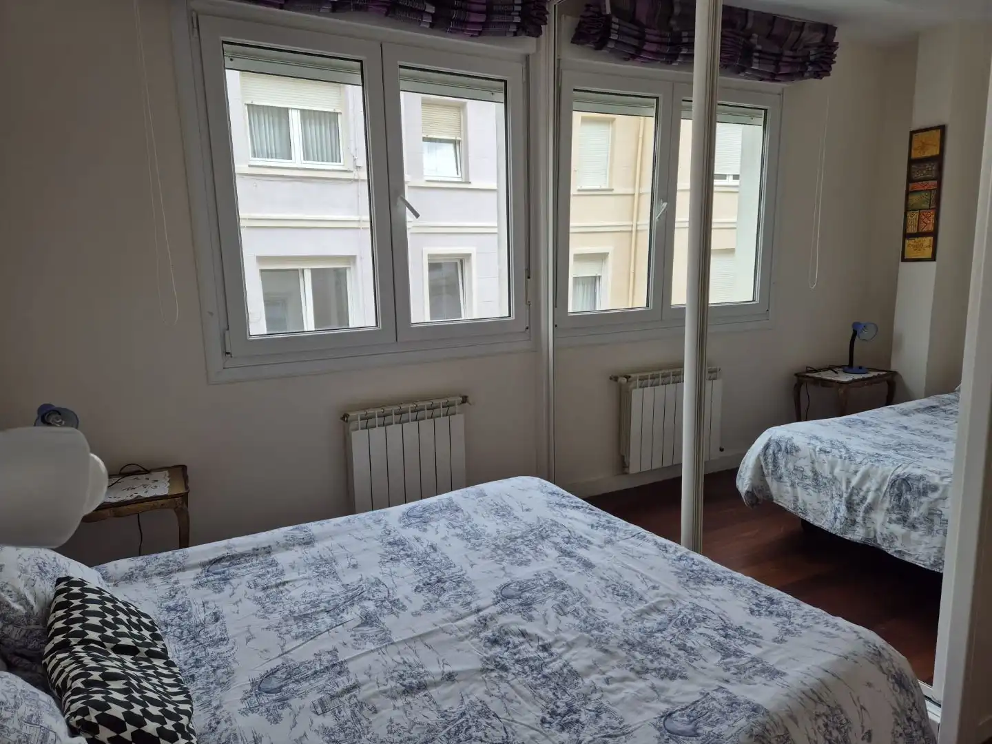 Bedroom of Flat for rent in Santander  with Heating, Parquet flooring and Furnished