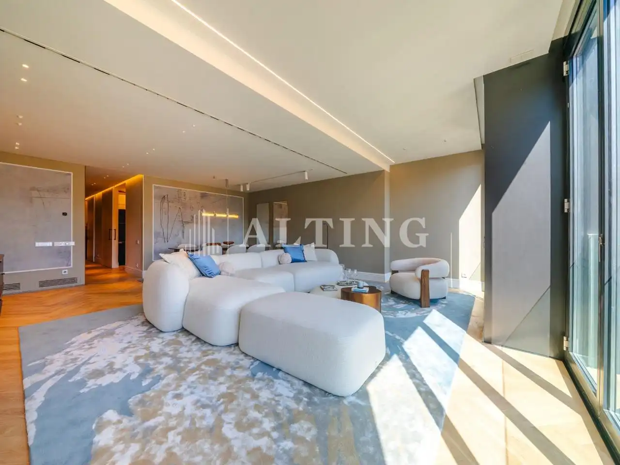 Sala de estar de Piso en venta en Barcelona con Aire acondicionado, Calefacción y Jardín privado