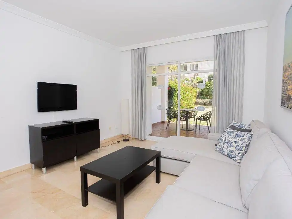Sala d'estar de Apartament de lloguer en Nueva Andalucía