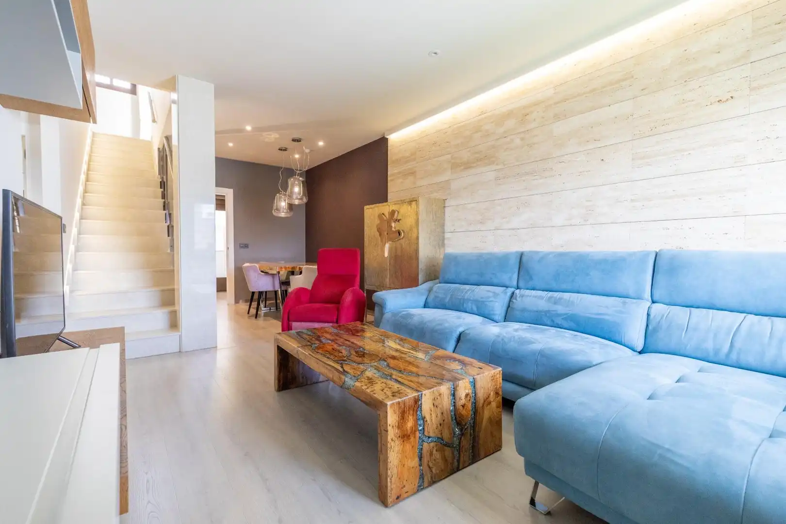 Living room of Houses for sale in San Pedro del Pinatar  with Air Conditioner, Heating and Private garden