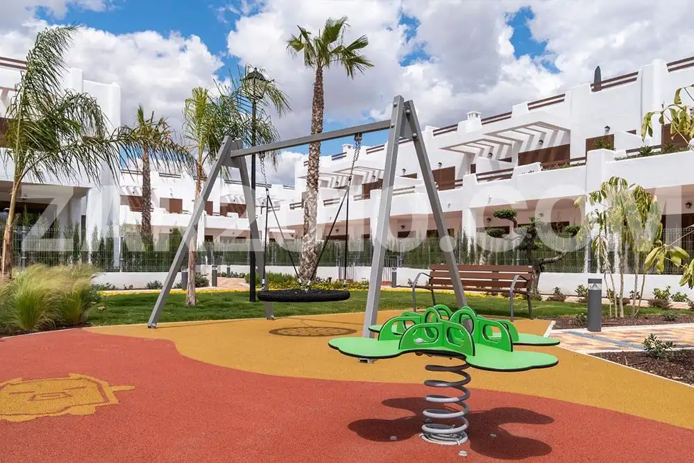 Terrasse von Wohnungen zum Verkauf in Pulpí mit Klimaanlage, Privatgarten und Terrasse